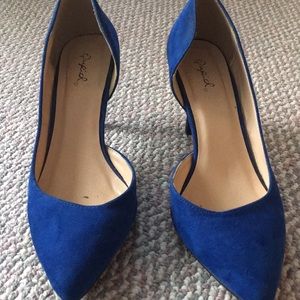 Blue Suede heels